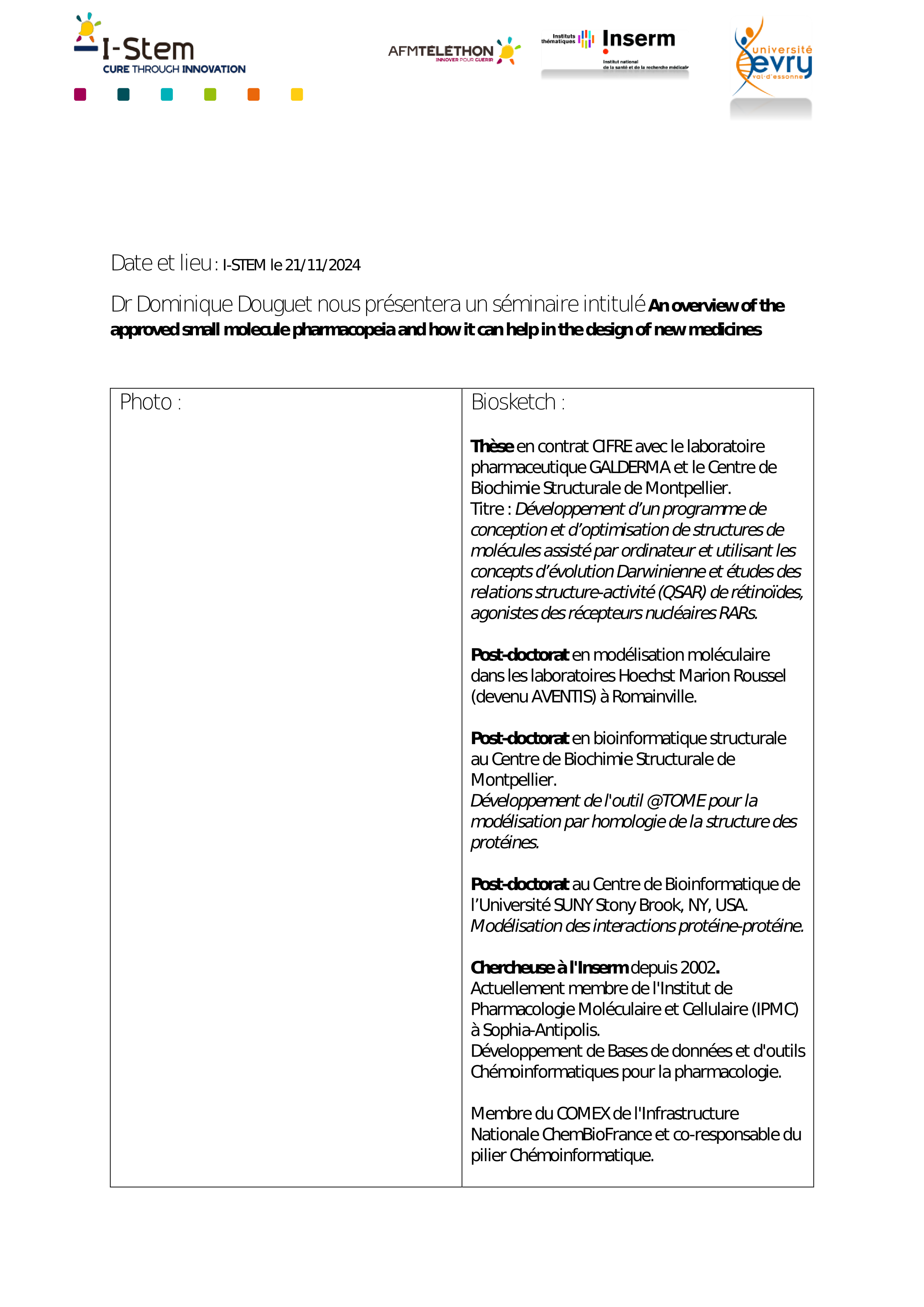 Dr D. Douguet