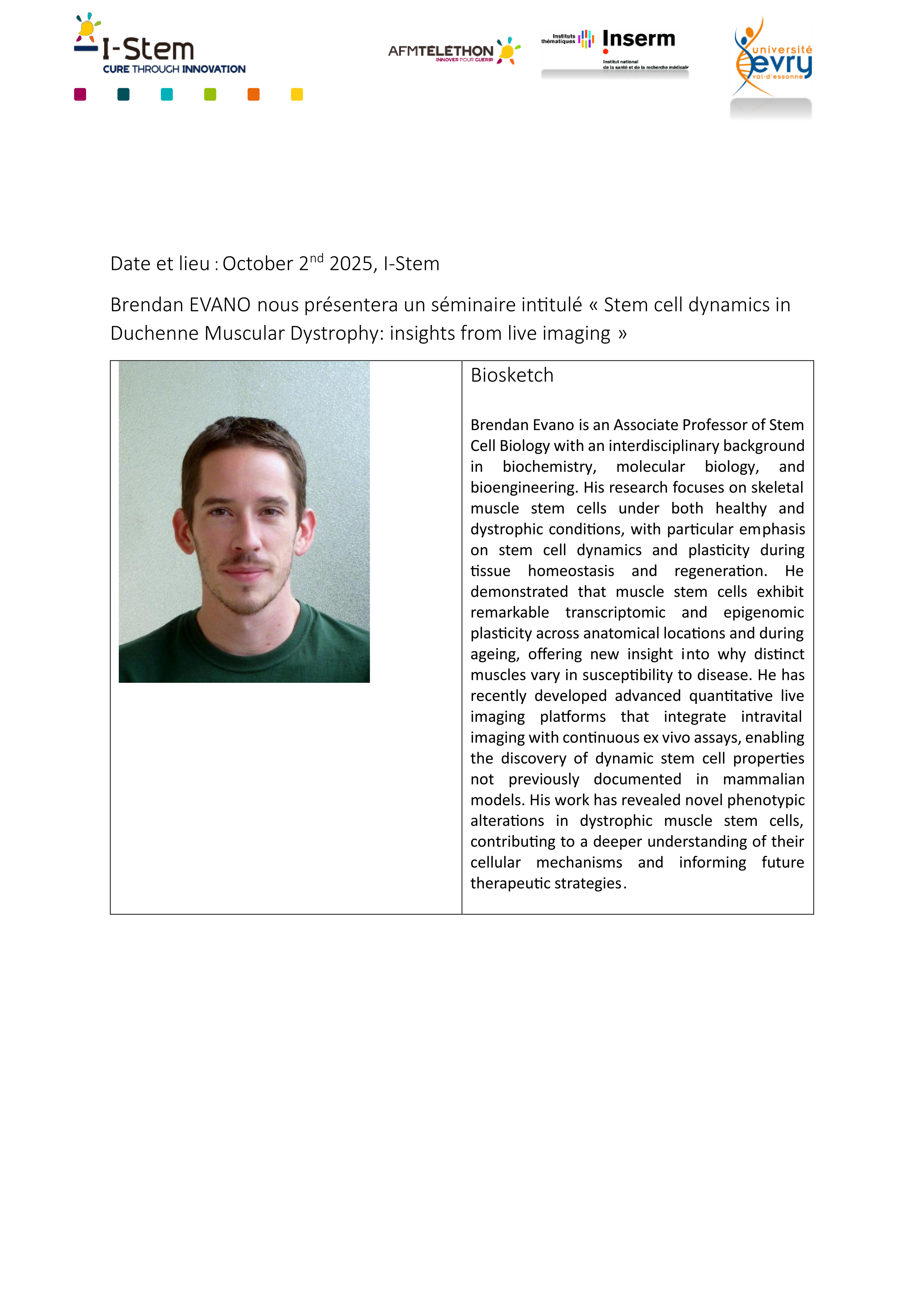 Dr Brendan Evano