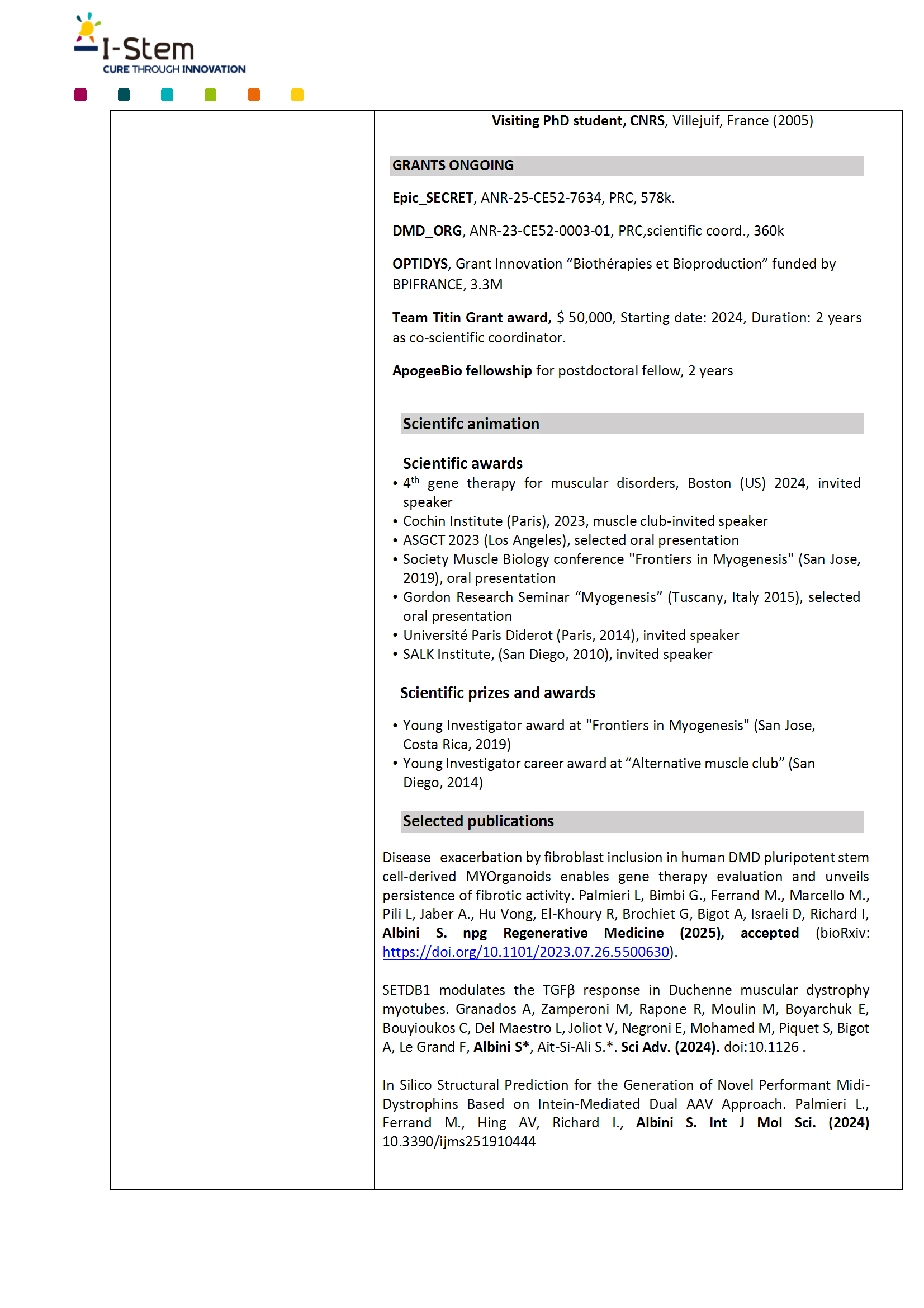 Séminaire du jeudi, dr Albini page 2